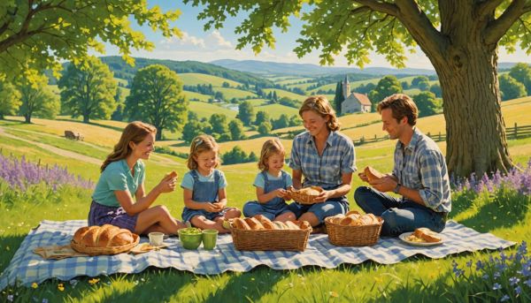 Passer des vacances au vert en famille